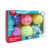 Набір тактильних м'ячиків (6 шт.) (в коробці)